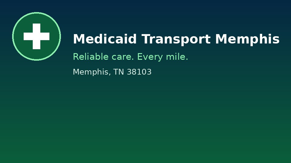 Medicaid Transport Memphis van on the road